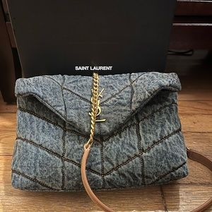 YSL denim toy puffer. Brand new.